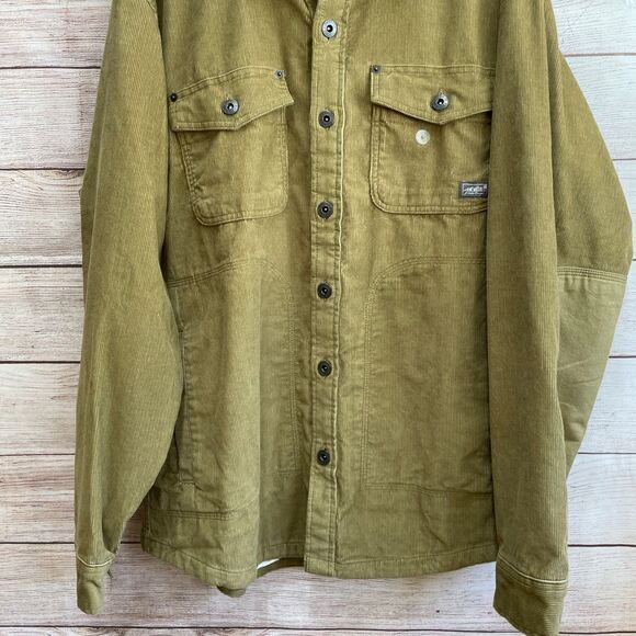 NEW WITH TAGS EDDIE BAUER FAULTLINE FLANNEL LINED CORDUROY JACKET - Picture 3 of 7